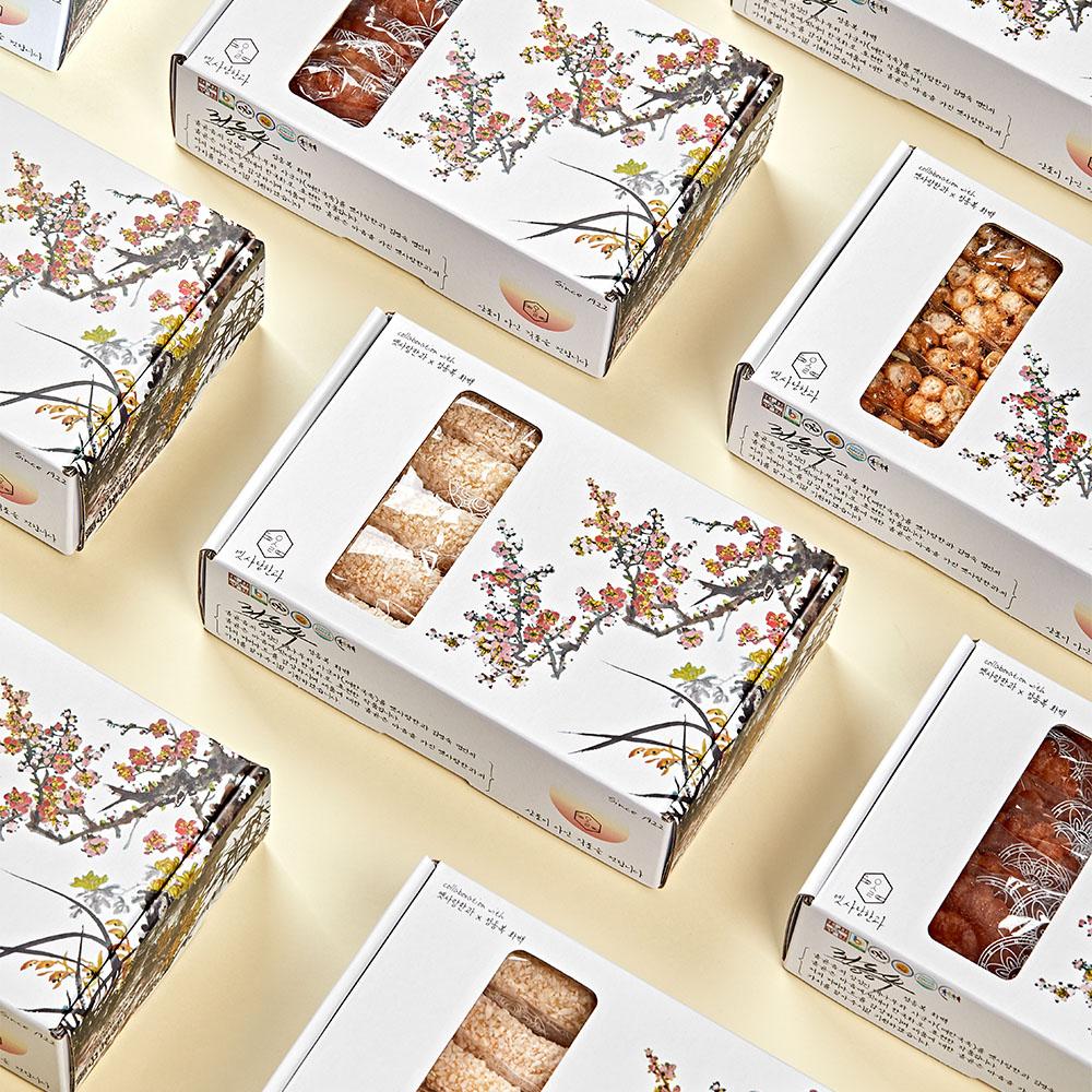 한과 최초 세계명인 옛사랑한과X정동복 담양 수제 간식세트 4종 꾸러미