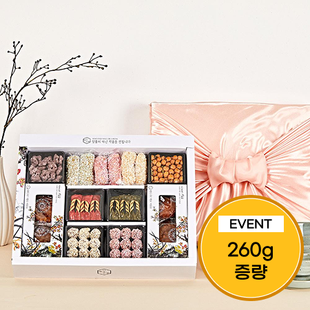 [이벤트] 담양 수제 한과 매화 2단 선물세트 860g(600g+260g)