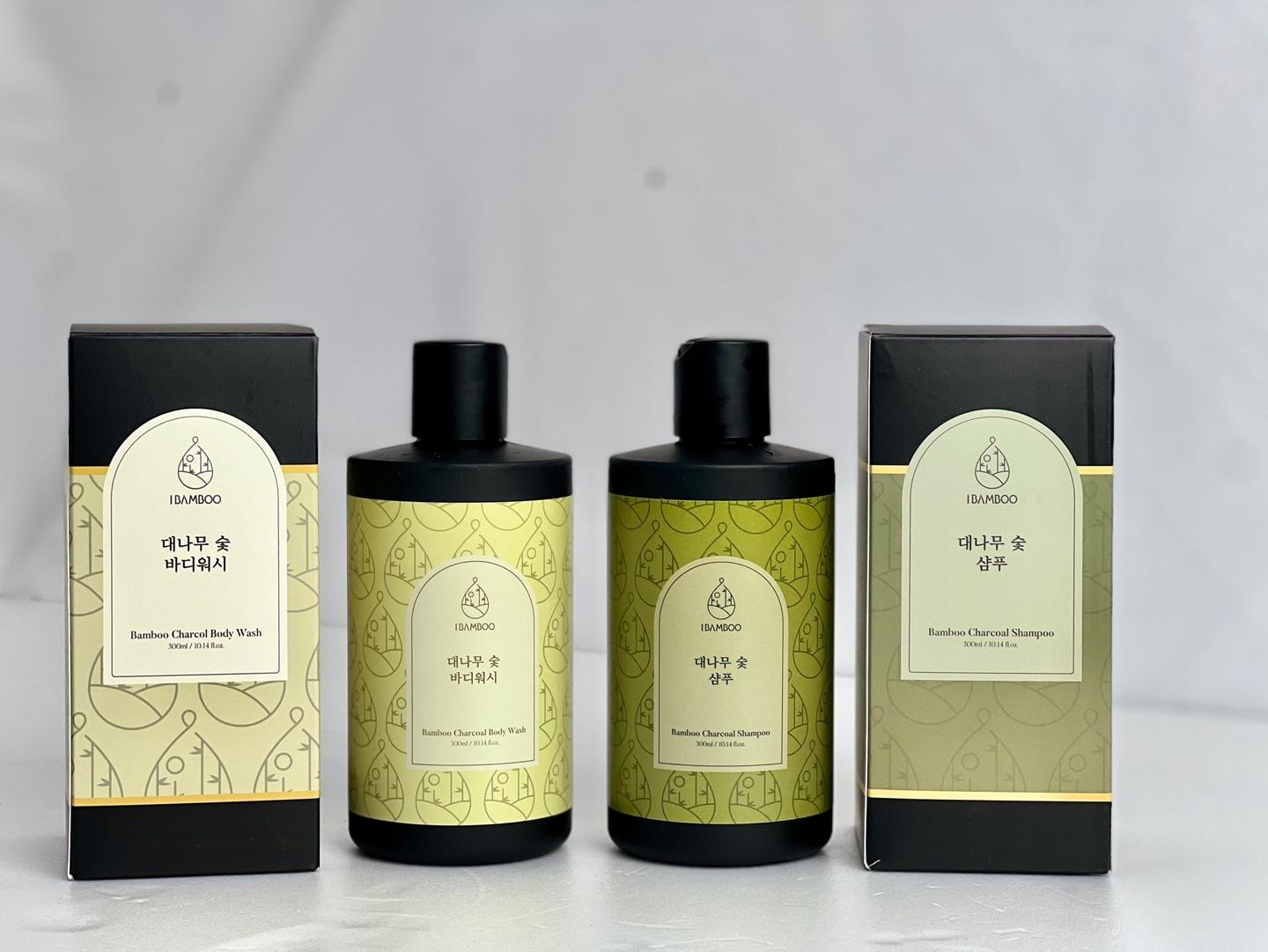 아이밤부 대나무숯 샴푸 바디워시세트(샴푸 300ml+바디워시 300ml)