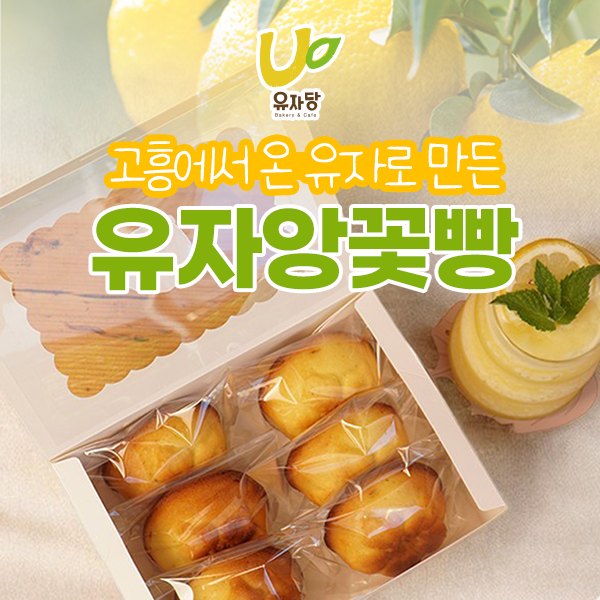 고흥 유자로 만든 유자앙꽃빵 10구