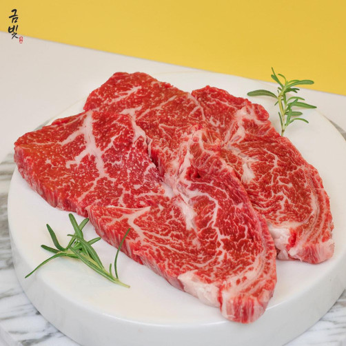 한우1+등급, 꽃등심 400g(구이용, 스테이크용 중 택 1)