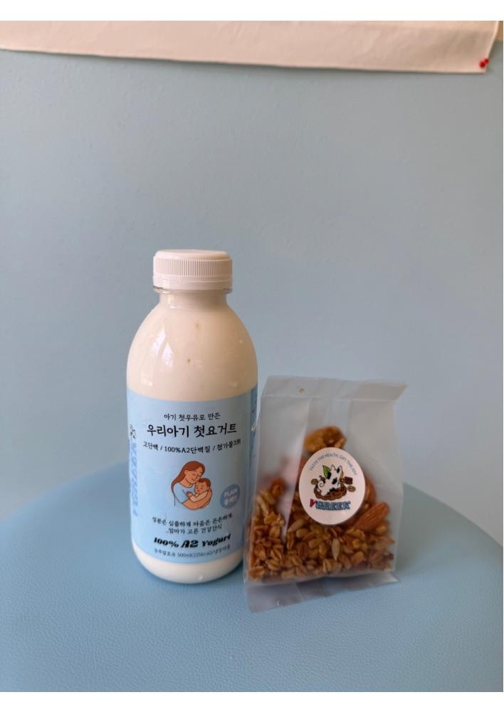 무항생제 드링킹 요거트&그래놀라 525g(요거트 500ml+한끼 그래놀라25g)