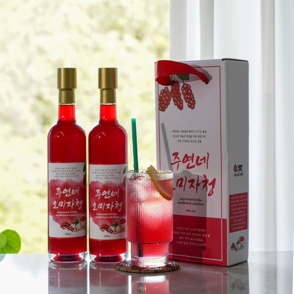 100% 원액 오미자청 1L(0.5L*2병)