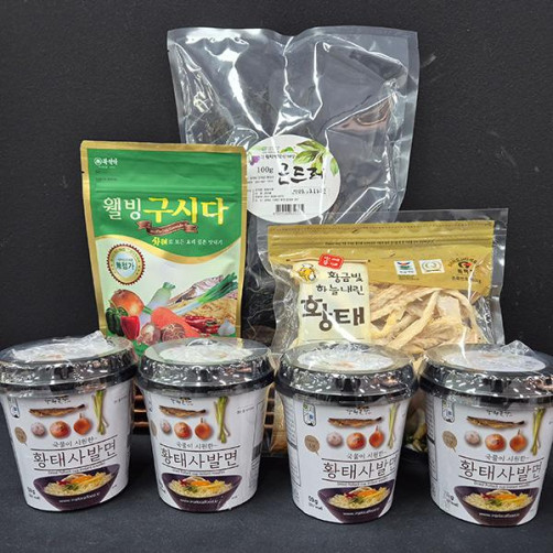 특산품꾸러미(황태채 100g+곤드레나물 100g+웰빙구시다 150g+황태사발면 4개)