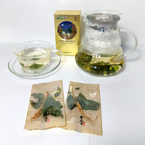 [이벤트] 수제 라삼차/유기농 산양삼 5~6년근(라삼차, 산양삼 중 택1)+소백라삼액 1포