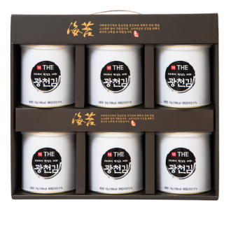 고향의선물 재래선물세트 광천김 180g(30g*6캔)