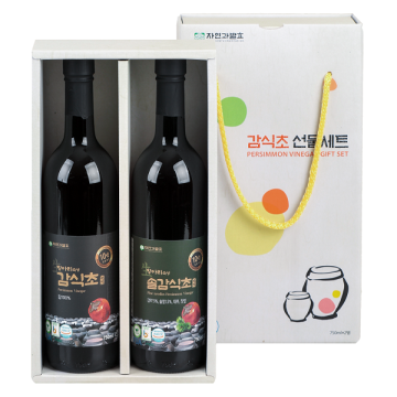 10년 항아리숙성 감식초, 솔잎감식초 세트 1500ml(감식초, 솔잎감식초 각 750ml)
