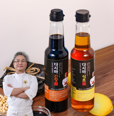 명장 안유성 다시마 식초&간장 1360g(680g*2개)