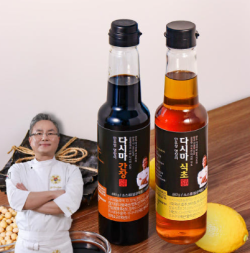 명장 안유성 다시마 식초&간장 1360g(680g*2개)