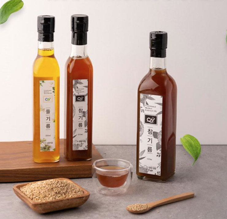 청화식품 선물세트 국산 참기름 420ml