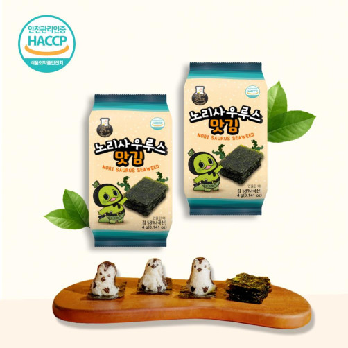 노리사우루스맛김 김세트 216g(도시락김 4g*54봉)