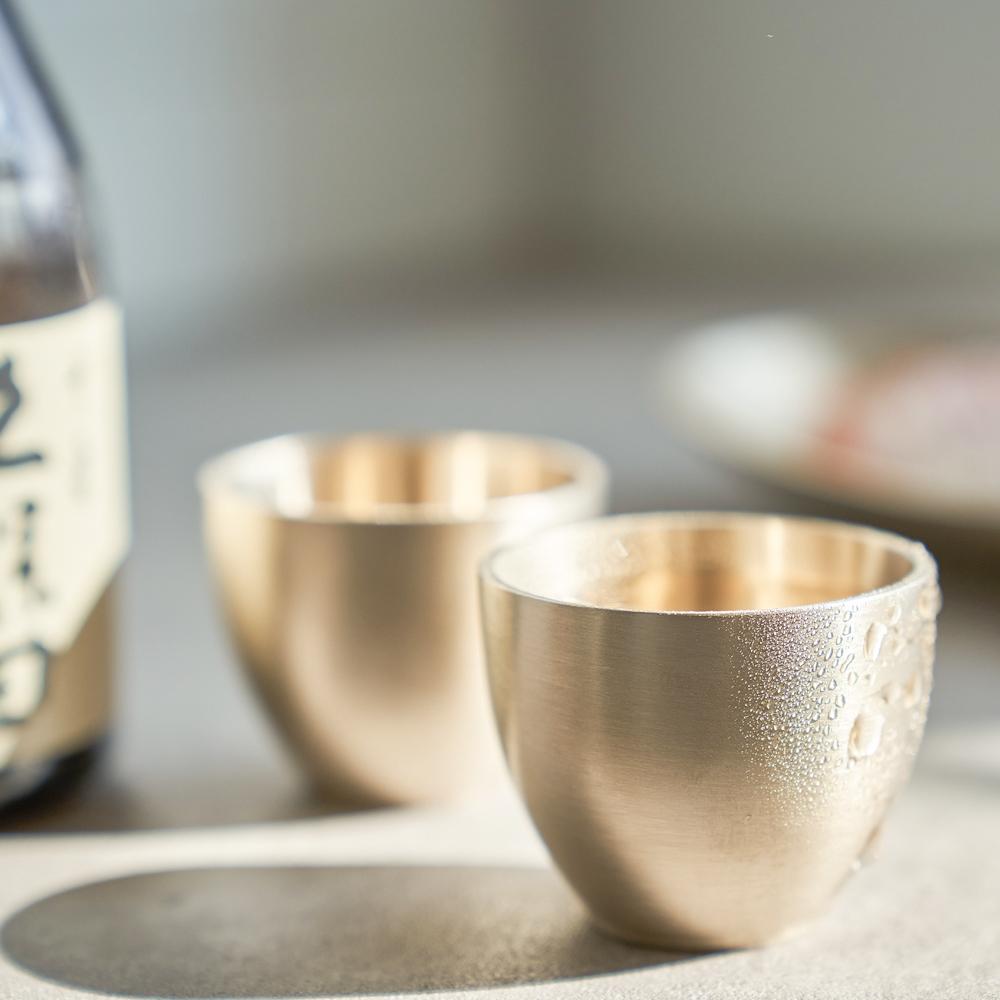 광명유기 방짜유기 소주잔 2잔 세트