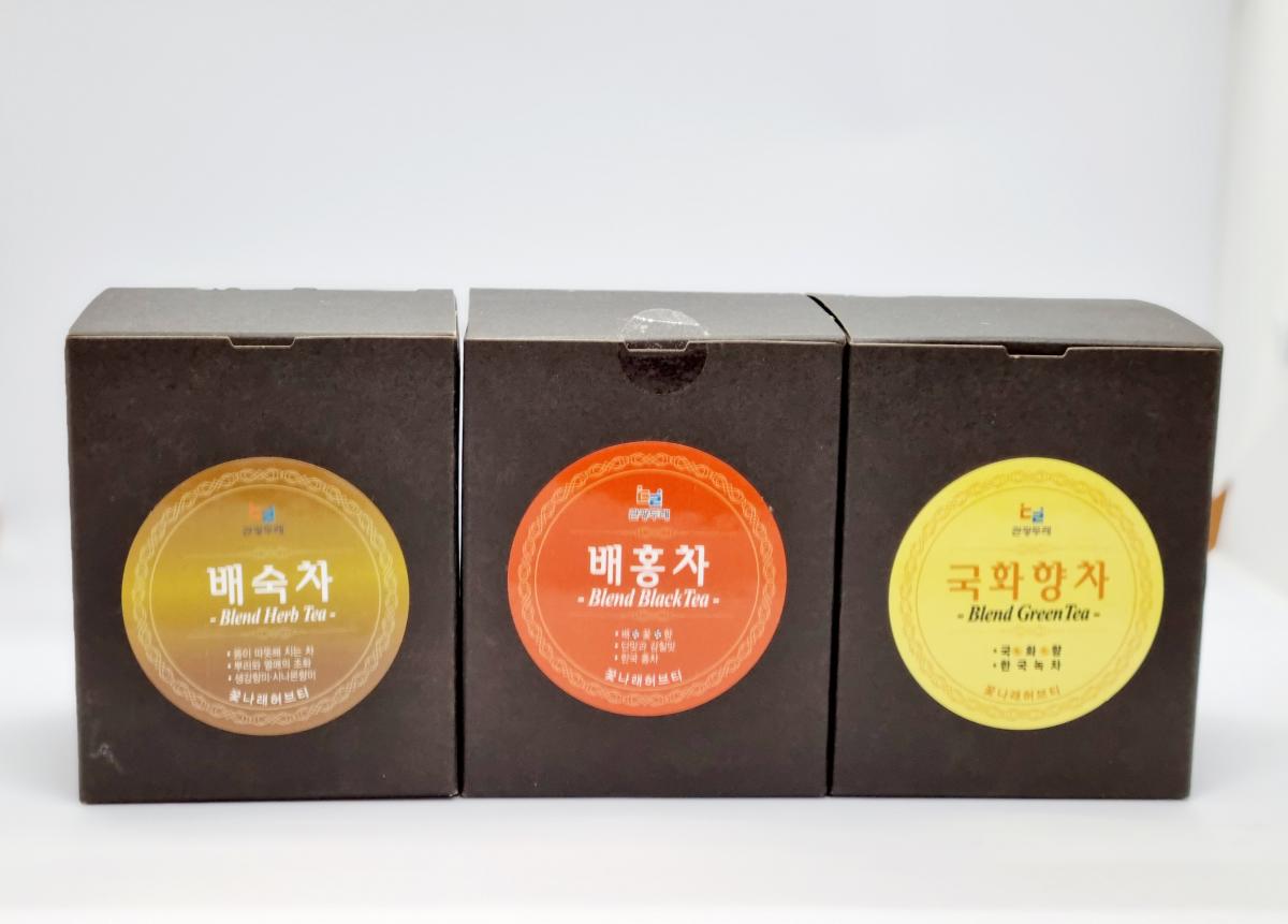 친환경 생분해 공티백 허브티 2종세트(배홍차+배숙차)