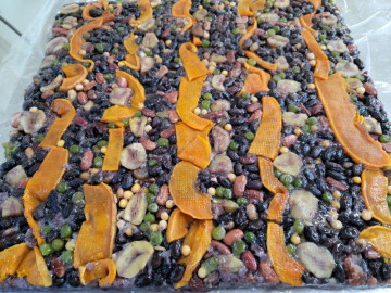 국내산 한산 모시잎 흑미영양찰떡 1박스 2.5kg(25개입)