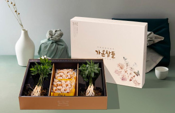가온참뜰 선물세트(새싹삼 40뿌리+새싹삼&견과오란다 5개+오리지널 오란다 5개)