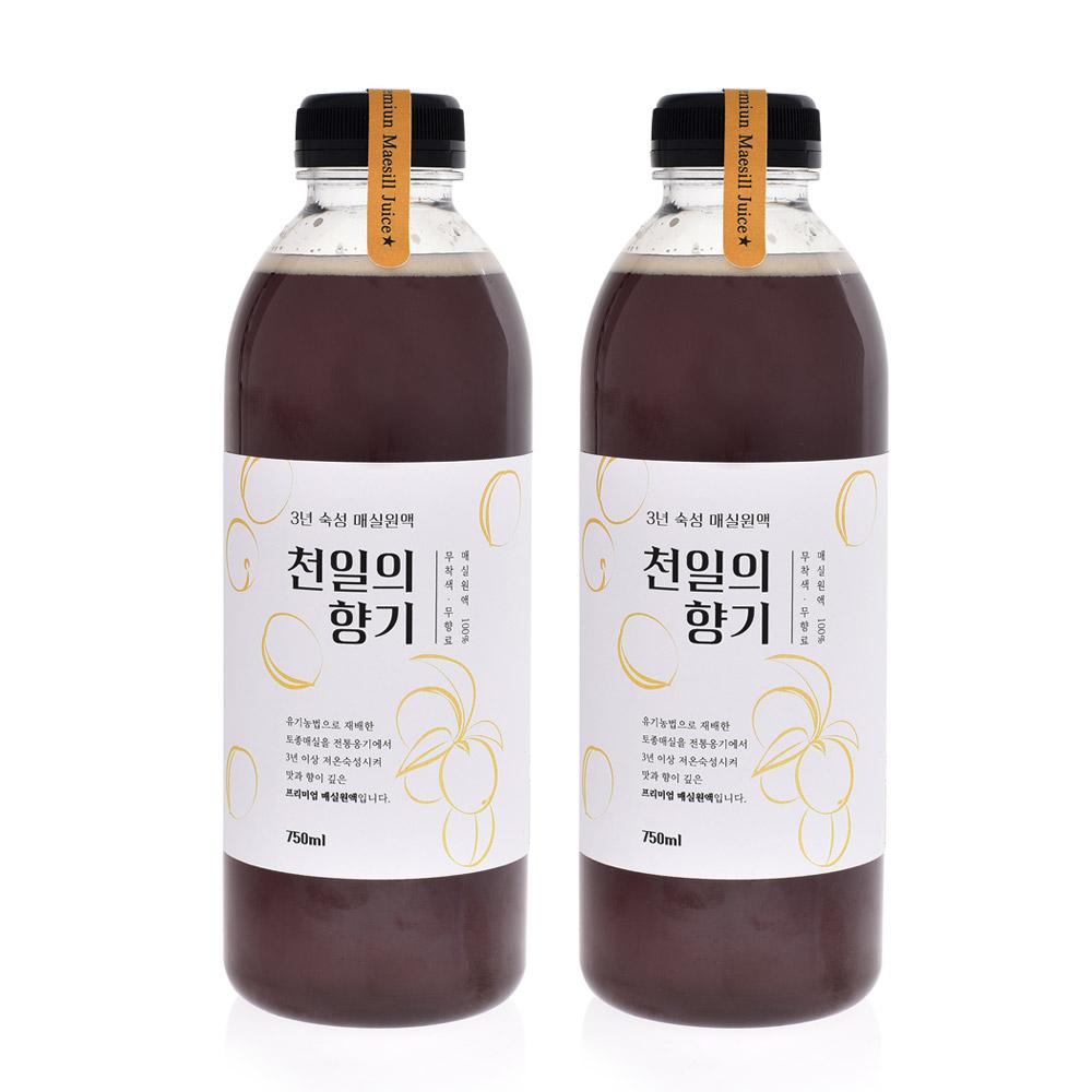 3년숙성 매실락원 옹기 매실원액 천일의 향기 1.5L(750ml*2병)