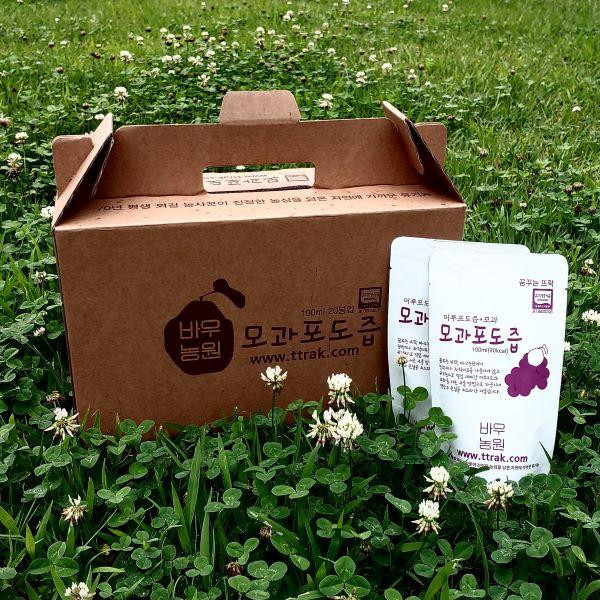 저온 착즙 유기농 모과포도즙 2L(100ml*20팩)