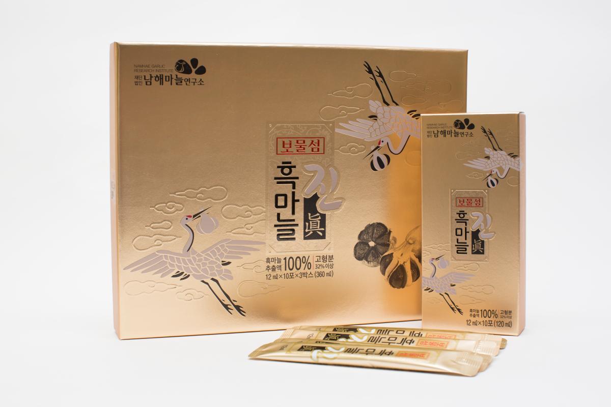 남해마늘연구소 보물섬흑마늘진 360ml(12ml*10포*3박스)