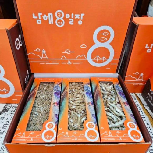 3종 멸치선물세트 700g(죽방멸치 200g+볶음멸치 250g+지리멸 250g)