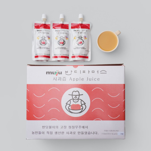 무주 고랭지 사과 100% NFC 착즙주스 (110ml×30포)
