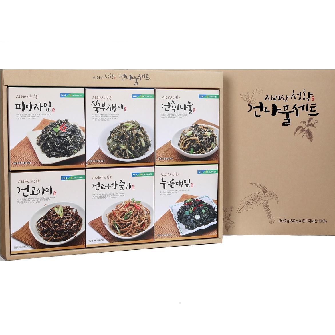 지리산 농협 실속건나물 6종세트 300g(50g*6종)