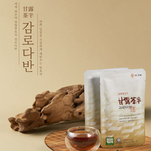 하동 녹차 유기농 침향발효차 감로다반 액상차 500ml(50ml*10포)