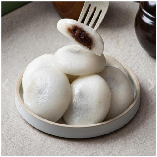 백섬잔기지떡 세트 선물포장(흰 잔기지떡 100개+쑥 20개)