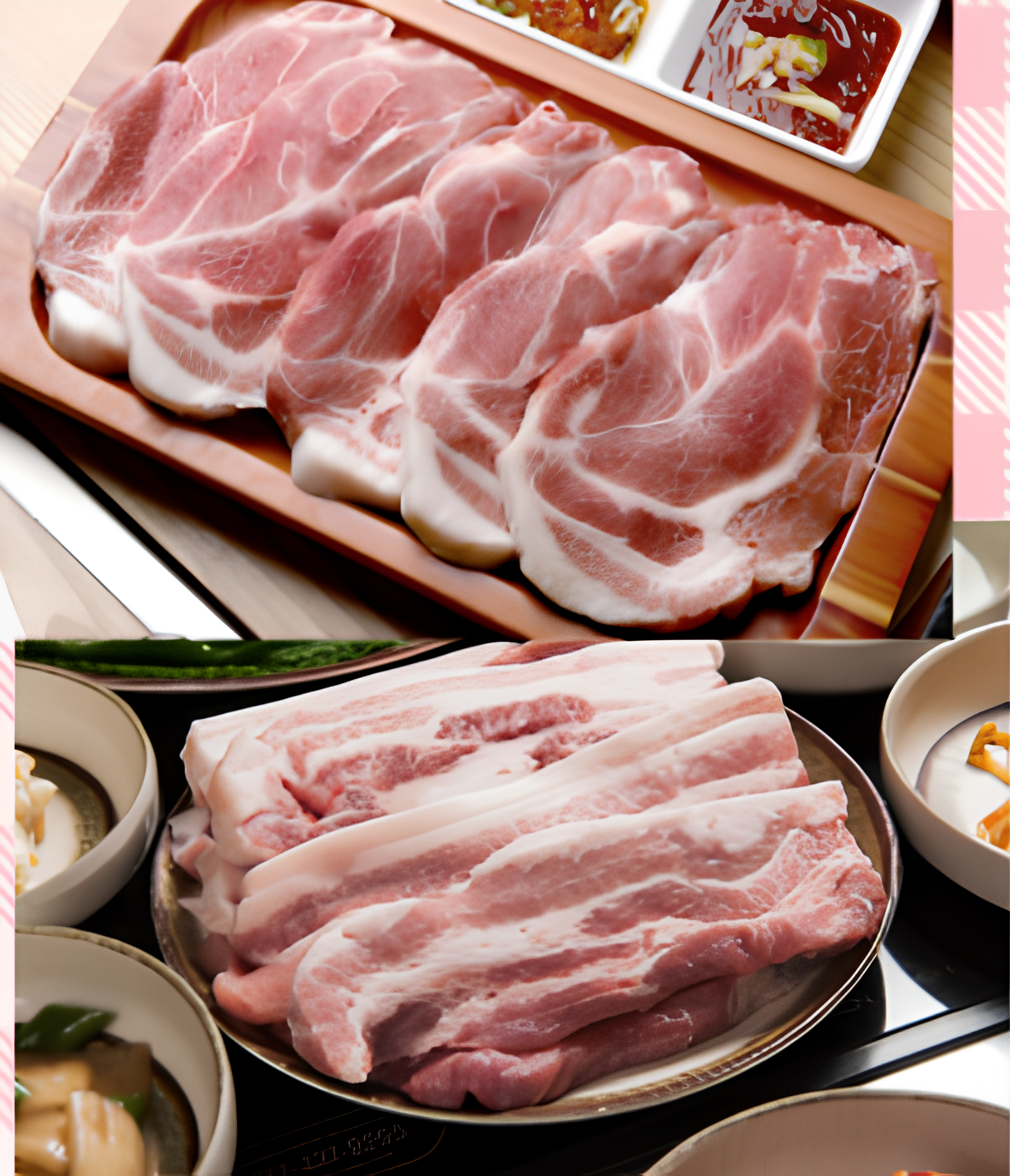 한돈 국내산 삼목 1.75kg(삼겹 0.8kg+목살 0.95kg)