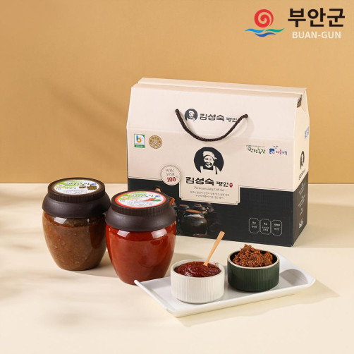 국내산 된장&고추장세트 2kg(연된장 1kg+오디 보리 고추장 1kg)