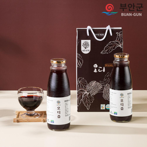 100% 첨가물 없는 오디즙 2L(1L*2병)