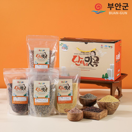 잡곡선물세트 3.2kg(기장 0.8kg+수수 0.8kg+흑미 0.8kg+흑보리 0.8kg)