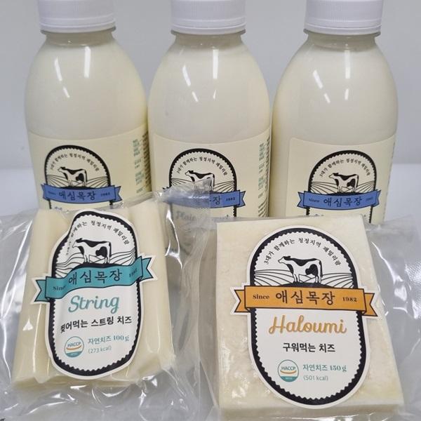 요거트&치즈 세트 1.75kg(요거트 1.5L+스트링치즈 100g+할루미치즈 150g)