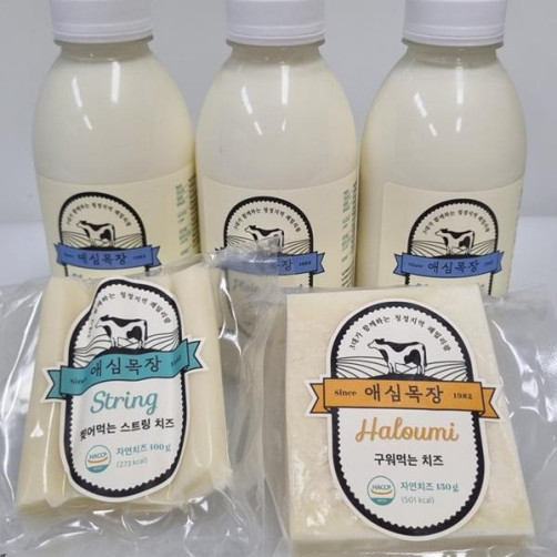 요거트&치즈 세트 1.75kg(요거트 1.5L+스트링치즈 100g+할루미치즈 150g)
