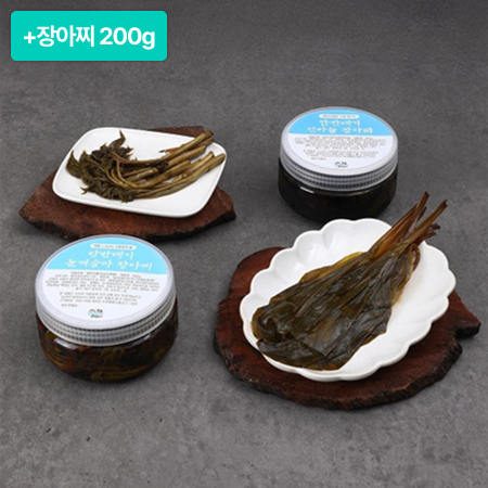 [이벤트] 안반데기 장아찌 800g(400g*2병)+장아찌 200g