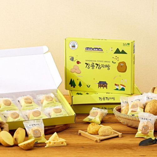 오리지널 영양 간식 강릉 감자빵 900g(50g*18개입)