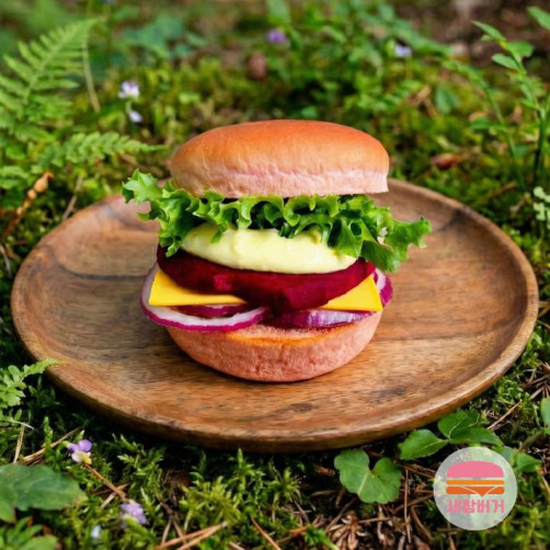 새참 수제버거 밀키트 세트(번+패티+치즈+양파+비트+버섯+핑크, 콩소스+디저트티)