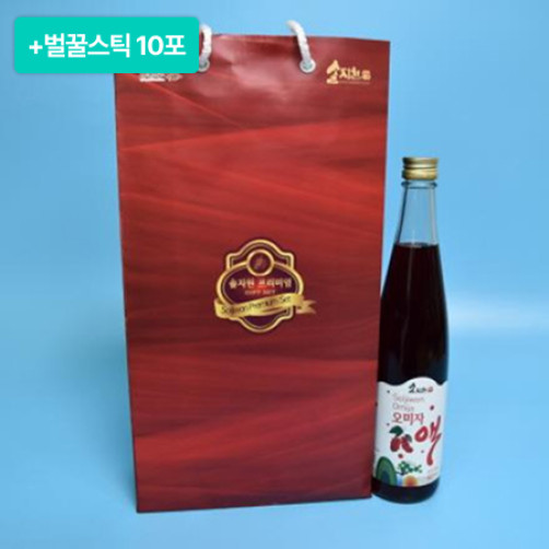 [이벤트] 솔지원 오미자액 1L(500ml*2병)+벌꿀스틱 10포 