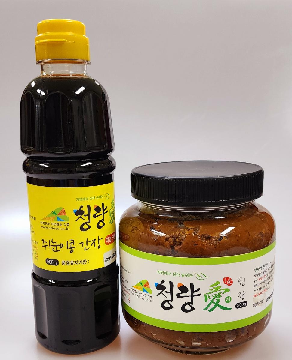 된장&간장 세트 1.4kg(된장 0.9kg+간장 500ml)