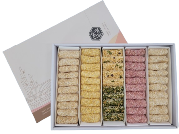 수정한과 한우리세트 400g(단호박유과+백년초유과+찹쌀유과+쌀엿강정+호박씨강정)