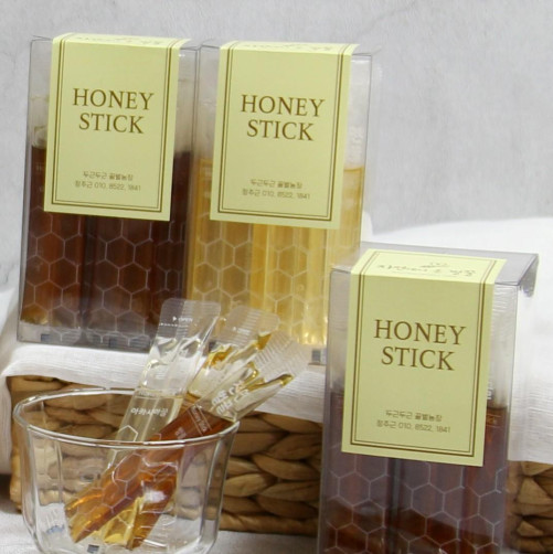 두근두근꿀벌농장 천연 스틱 벌꿀 1kg (10g*100포)