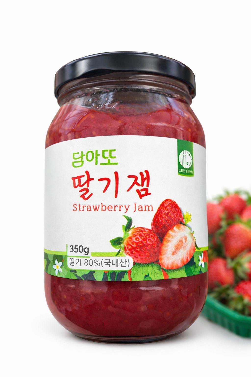담양딸기로 만든 딸기 듬뿍 담아또 딸기쨈 1.05kg(0.35kg*3병)