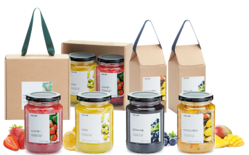 100% 핸드메이드 수제청 3종세트 1.5kg(라즈베리, 블루베리, 레몬 각 0.5kg)