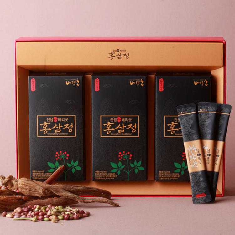 6년근 발효홍삼과 진생베리굿 홍삼정 스틱 300g(10g*30스틱)