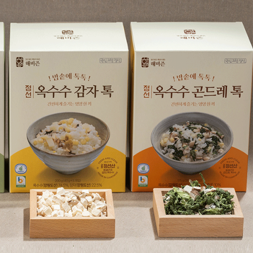 동결건조 정선 옥수수 세트 350g(곤드레톡 35g*5개+감자톡 35g*5개) 