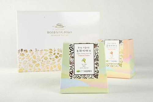 보성제다 프리미엄 티세트(녹차+홍차 삼각티백)