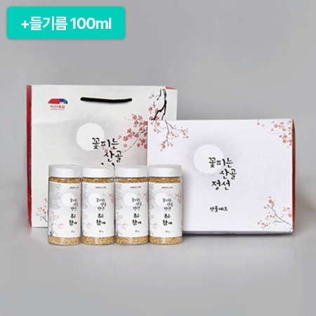 [이벤트] 꽃피는산골정선 선물세트 4호(90g*4)+들기름 100ml