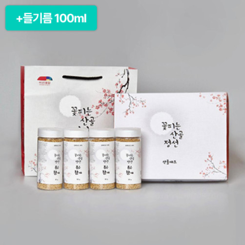 [이벤트] 꽃피는산골정선 선물세트 4호(90g*4)+들기름 100ml