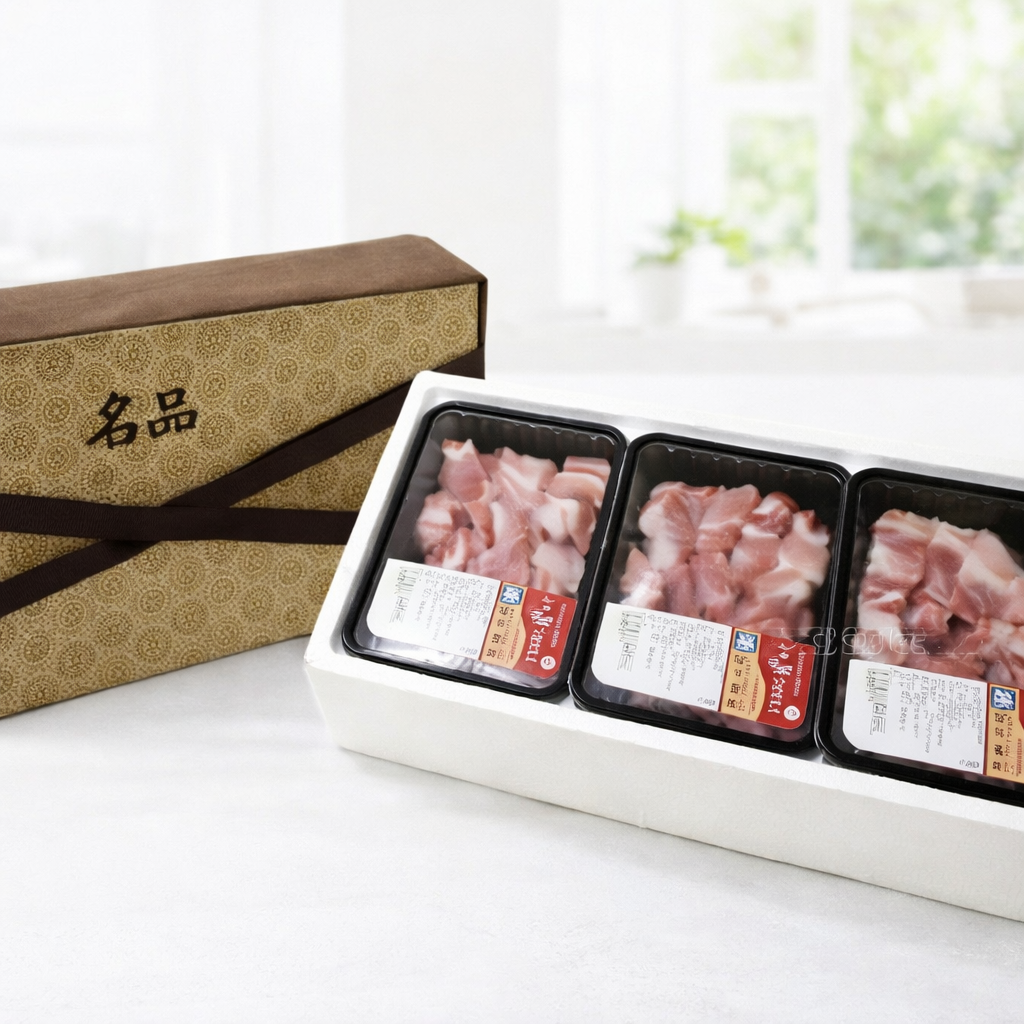 국내산 한돈 갈비세트 1.8kg(0.6kg*3팩)