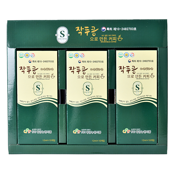 100% 국내산 무농약 작두콩커피 30개입 360ml(12ml*10개*3박스)