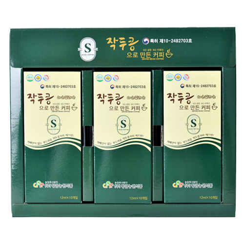 100% 국내산 무농약 작두콩커피 30개입 360ml(12ml*10개*3박스)